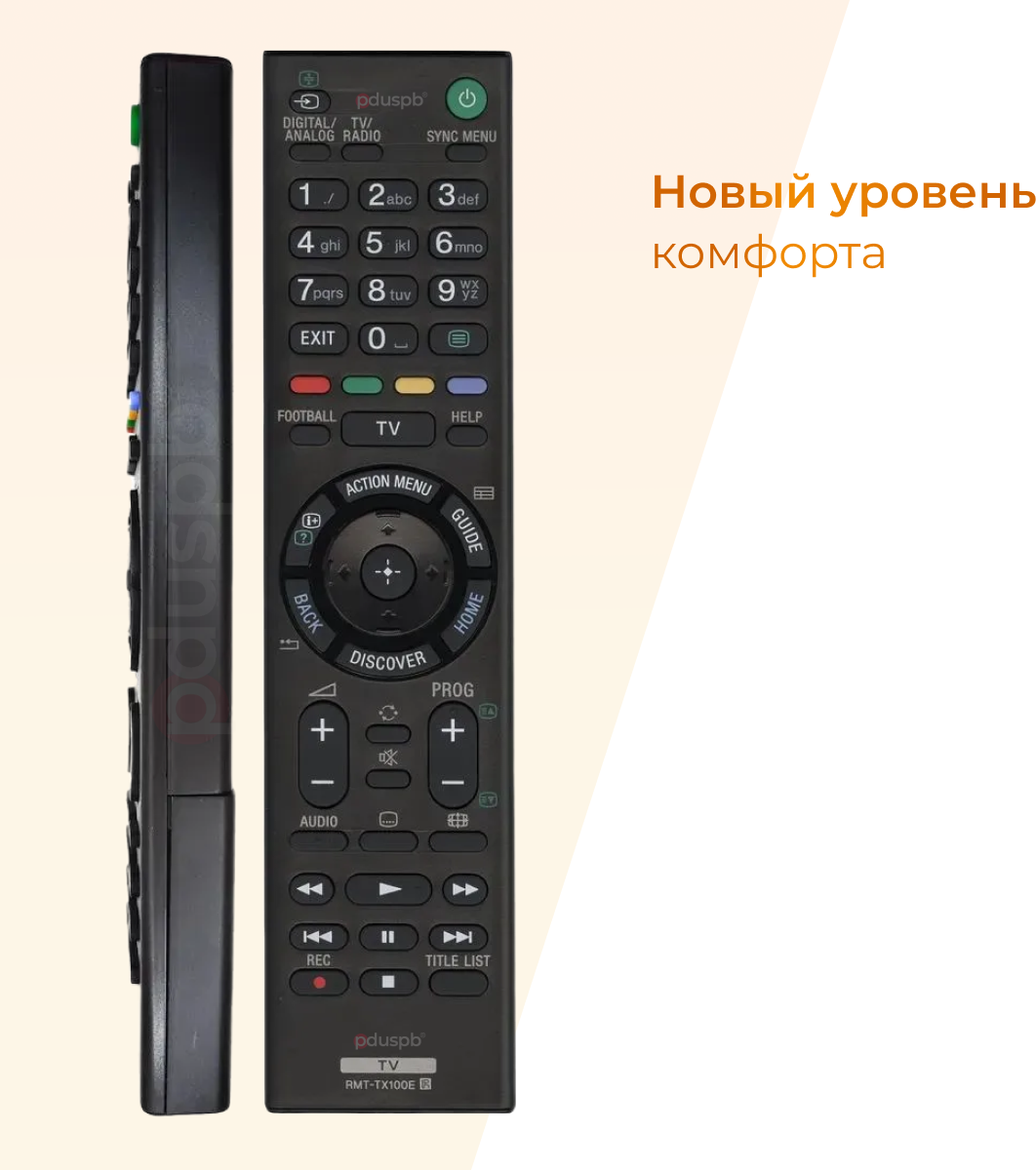 Универсальный пульт для телевизора Сони Smart TV для любого телевизора Sony Смарт ТВ / RMT-TX100E