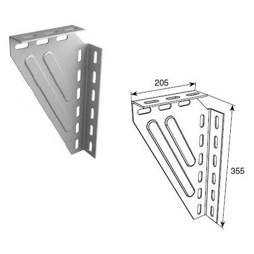 Кронштейн угловой универсальный для крепления к потолку, DH24622 - DoorHan