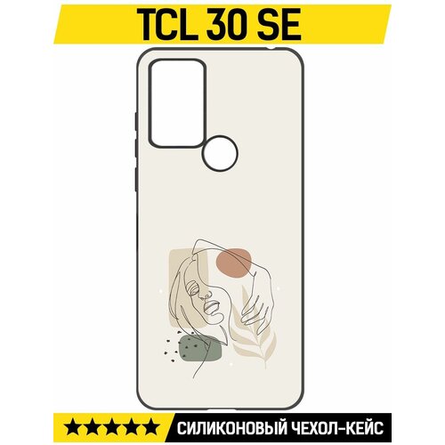 Чехол-накладка Krutoff Soft Case Грациозность для TCL 30 SE черный