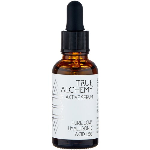 Сыворотка True Alchemy Active Serum Pure Low Hyaluronic Acid 1,3% для лица, 30 мл сыворотка для лица гелиевая true alchemy pure low hyaluronic acid 1 3 % 30 мл