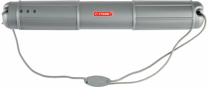 Тубус СТАММ А0, телескопический на шнурке, серый (ПТ02)