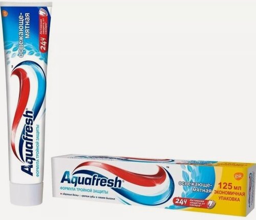 Изображение товара Зубная паста Aquafresh Освежающе-Мятная, 125 мл