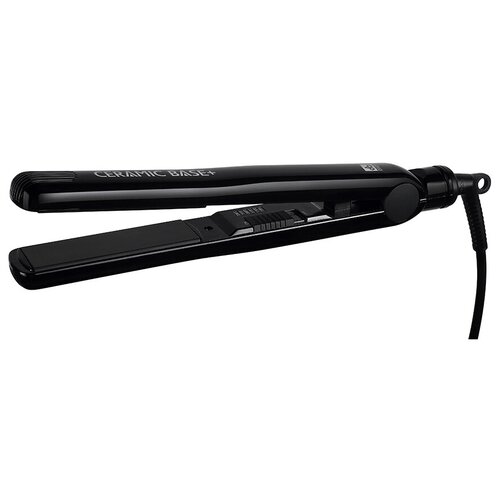 Щипцы для выпрямления волос DEWAL PRO CERAMIC BASE+, 27х90 мм, с терморегулятором, керамическое покрытие, 45 Вт, черные 03-7730 выпрямитель для волос dewal hi2070 black