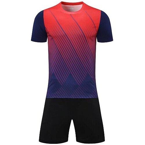 Форма Larsen футбольная, футболка и шорты, размер XXXL, красный, синий