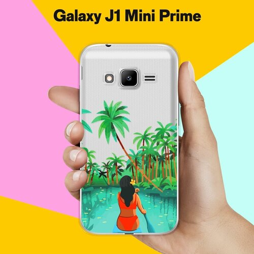 Силиконовый чехол на Samsung Galaxy J1 Mini Prime Пейзаж / для Самсунг Галакси Джей 1 Мини Прайм пластиковый чехол зима 1 на samsung galaxy s4 mini самсунг галакси с 4 мини