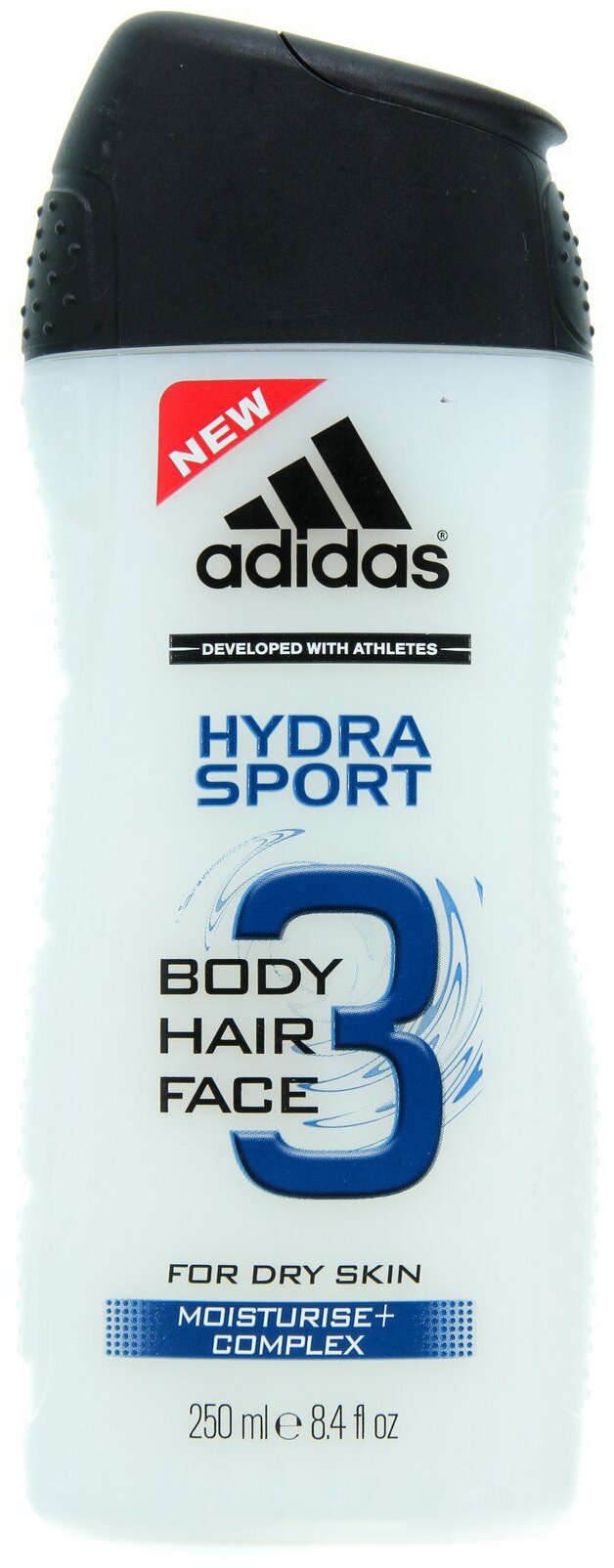 Adidas 3 В 1 Hydra Sport Гель Д/душа Муж 250 Мл COTY BEAUTY LLC - фото №3