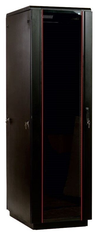 Цмо Монтажное оборудование ЦМО Шкаф телекоммуникационный напольный 42U (600x1000) дверь стекло, цвет черный(ШТК-М-42.6.10-1ААА-9005) (3 коробки)