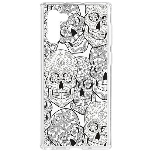 фото Чехол на samsung galaxy note 10 kruche print skull black
