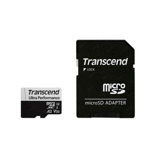 карта памяти transcend microsd 128gb ts128gusd340s Transcend Флеш карта microSD 128GB Ultra Perfomrance microSDXC Class 10 UHS-I U3, V30, A2, SD адаптер , TLC