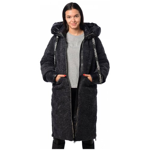 фото Зимняя куртка женская evacana 21711 (темн. серый/50)