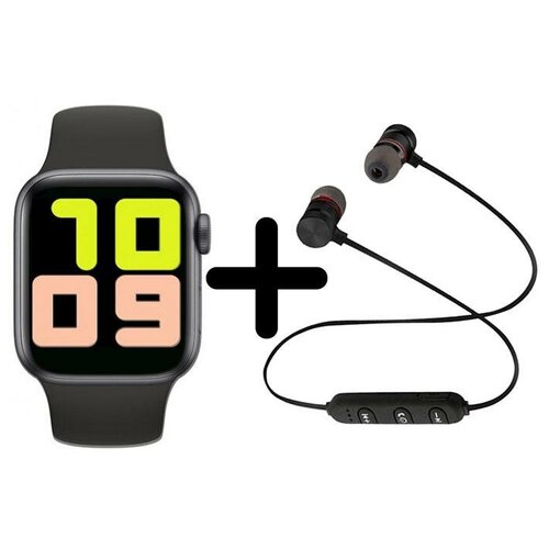 Умные часы BandRate Smart SX1818BB-SET1 с беспроводными наушниками счетчиком калорий шагомером 715000₽