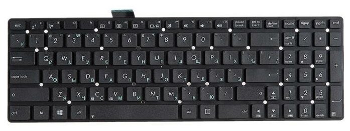 Клавиатура для ноутбука Asus K55, K55A, K55N, K55V, K55Vd, K55Vm, K55Vj, A55, U57, k75VM, k75VJ, A55A, A55N, A55V, A55VM, A55VD, A55VJ, A55XI,