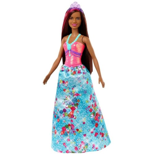 Кукла Barbie Принцесса в ярком платье с короной GJK12 принцесса 3 вариант кукла mattel barbie принцесса gjk12 gjk16 рыжая бирюзовый топ