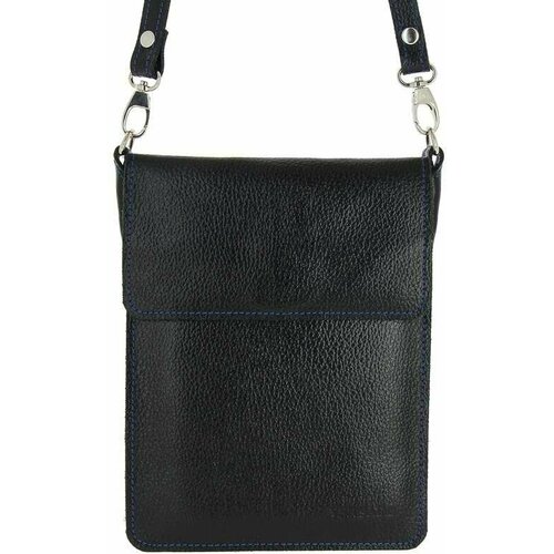 фото Сумка кросс-боди versado классическая, натуральная кожа, черный