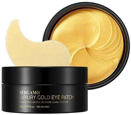 Патчи для глаз с золотым гидрогелем Bergamo Luxury Gold Hydrogel Eye Patch