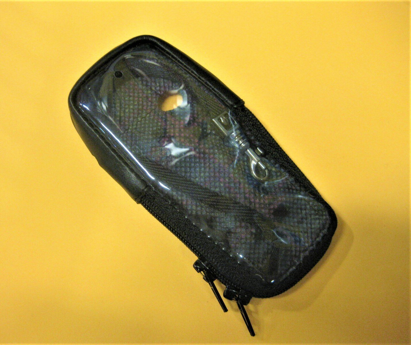 Чехол для Nokia 3200 кожаный, с крючком, черный