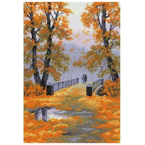 Набор для вышивания Матренин Посад Осень в парке набор для вышивания крестом rto стихи сквозь белизну цветов m715 размер 18 5x23 5 см