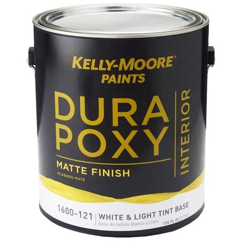 Интерьерная антивандальная краска для стен и потолков Kelly-Moore DuraPoxy Interior White & Light Tint base база BW 3,78 л