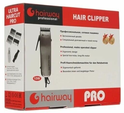 Машинка для стрижки HairWay Ultra Haircut Pro серая 02001-18 - фотография № 14