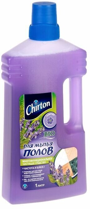 Средство для мытья полов Chirton "Утренняя Роса" без разводов для любых покрытий 1 л