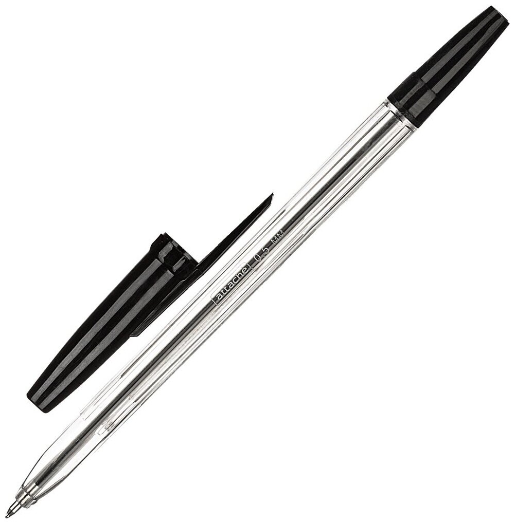 Ручка шариковая Attache Nomy, Elementary, 0,5 мм, черный стержень