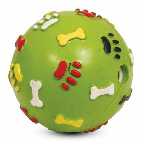 Triol Мяч-погремушка с лапками и каосточками из цельнолитой резины, 8,5см, 4 упаковки