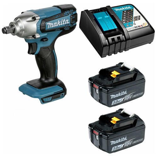 Гайковерт аккумуляторный 18В 190Нм - 12 Makita DTW190 Li-Ion 2x3Ач зу DTW190RFE 2822000₽