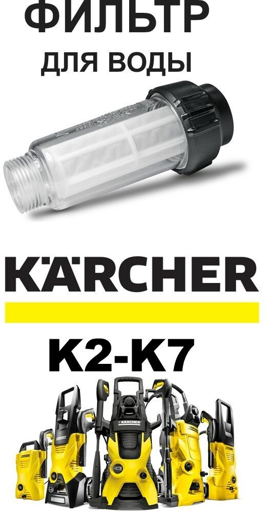 Водяной фильтр CleanProff для Karcher K2-K7 прозрачный защита от грязи