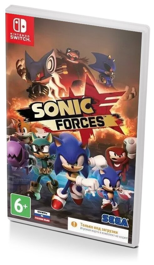 Sonic Forces (Nintendo Switch, в коробке, код на загрузку) русские субтитры