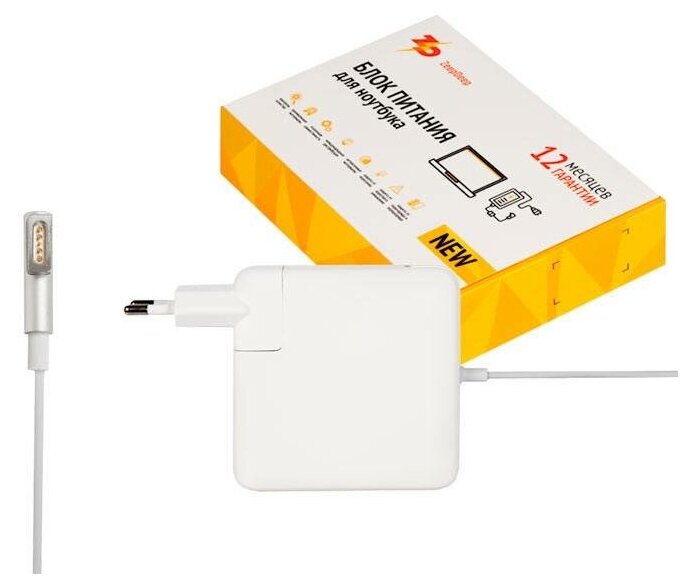 Блок питания (зарядка) ZeepDeep для MacBook Pro A1260 A1261 A1286 А1290 A1297, 85W MagSafe 18.5V 4.6A