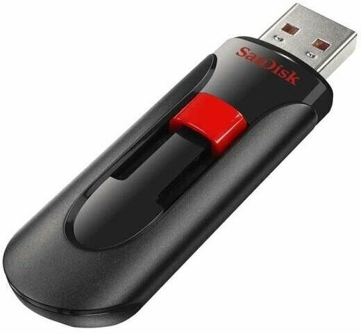 Флеш-накопитель SanDisk Cruzer Glide 256GB USB 3.0 черный, выдвижной