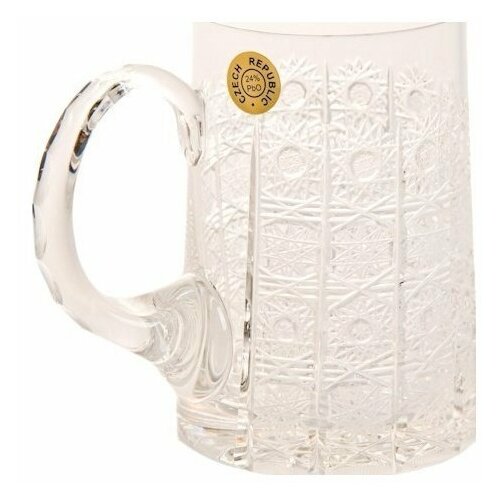 Кружка для пива 500 мл Glasspo Хрусталь резной 23035 121012 6614₽