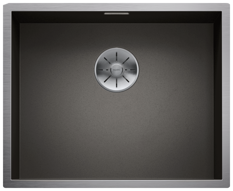 Врезная кухонная мойка 44 см, Blanco Zerox 500-U, dark steel