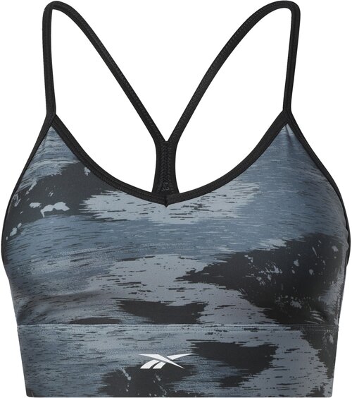 Топ Reebok WOR CAMO BRA, размер XS, черный, серый