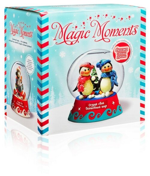 Пластилин Magic Moments Волшебный шар Пингвины (MM-8) 6 цв.