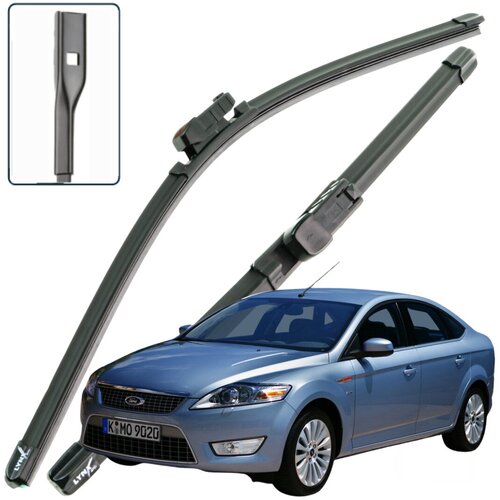 Дворники Ford Mondeo (4) BE Форд Мондео БЕ лифтбек 2007 2008 2009 2010 Щетки стеклоочистителя бескаркасные 2шт, 650-480