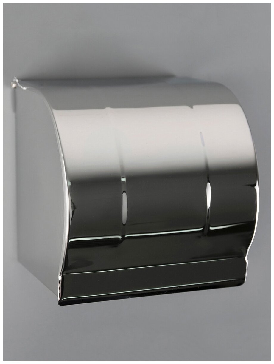 Держатель для туалетной бумаги 12х12,5х12 см без втулки зеркальный 3557237