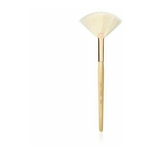 Jane Iredale, Кисть для нанесения макияжа White Fan Brush, для румян/скульптора/бронзера/хайлайтера