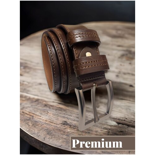 фото Мужской ремень lux usa в подарочной коробке натуральная кожа ширина 40мм. коричневый нет бренда