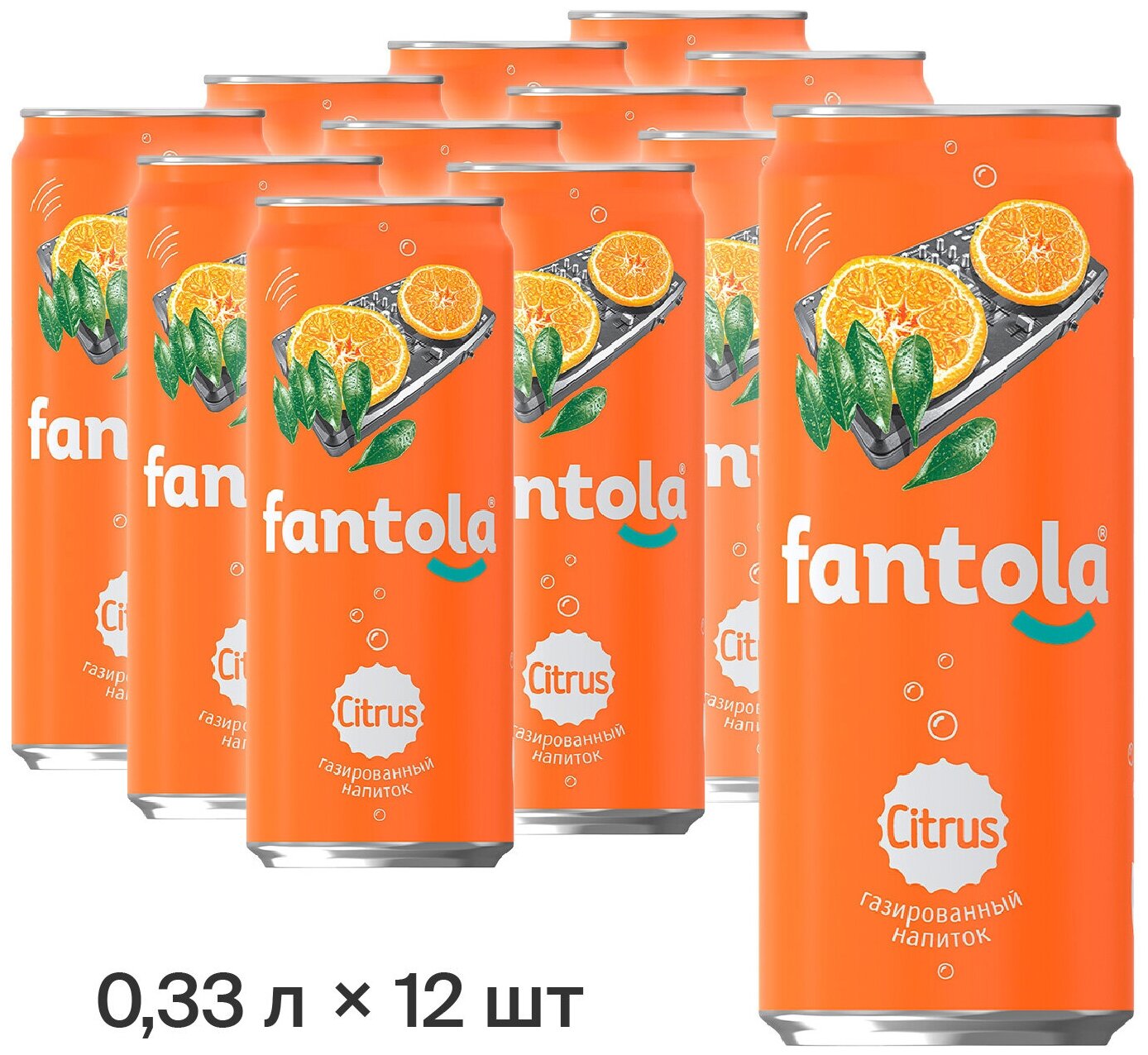 Лимонад Fantola Citrus, 330мл х 12 шт. - фотография № 1