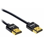 Кабель интерфейсный HDMI Filum FL-CProSL-HM-HM-2M 2 м, slim, ver.2.0b, медь, черный, разъемы: HDMI A male-HDMI A male, пакет. - изображение