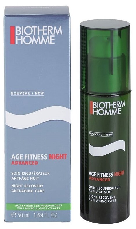 Biotherm Крем для лица ночной Homme Age Fitness Night Anti-Age, 50 мл/50 г