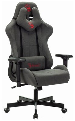 Кресло A4Tech BLOODY GC-700 игровое серый крестов. металл