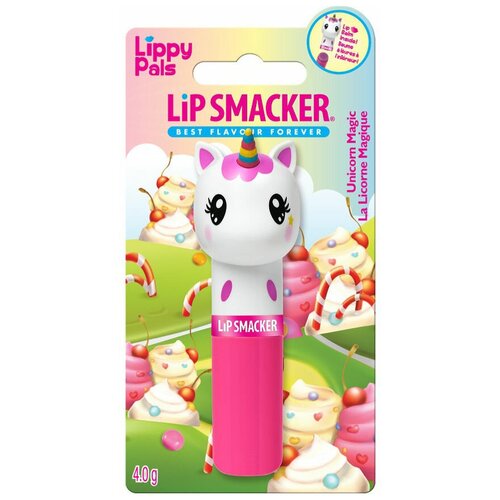 Lip Smacker Бальзам для губ Lippy Pals Unicorn magic, розовый lip smacker lippy pals bunny hoppy carrot cake lip balm