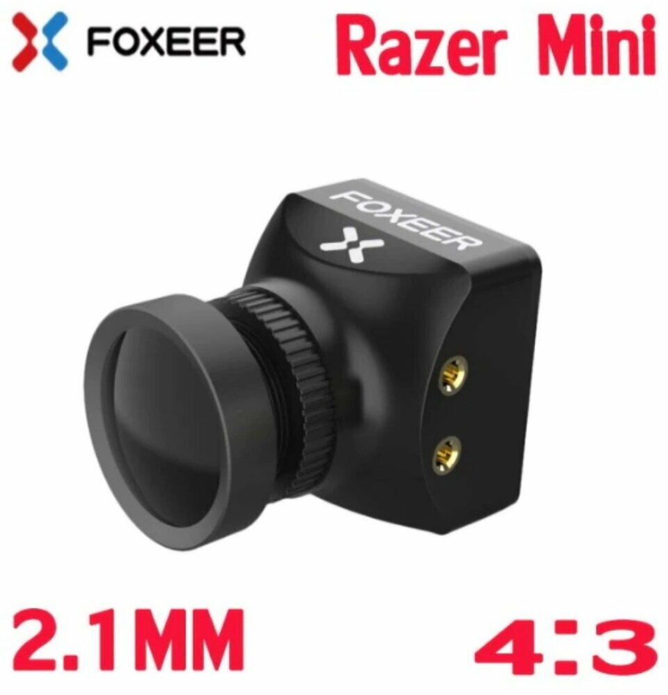 Камера Foxeer Razer Mini 1200 TVL FPV 4:3 объектив 2,1 мм для FPV гоночного дрона - фотография № 3