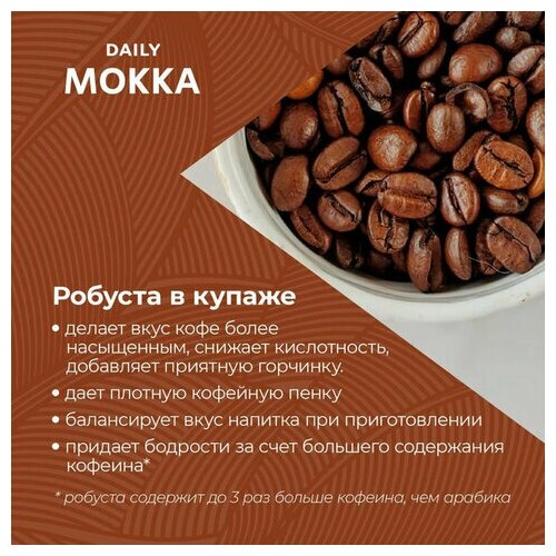 Кофе молотый Poetti "Mokka", комплект 5 шт., натуральный, 250г, вакуумная упаковка, 18102 - фотография № 7