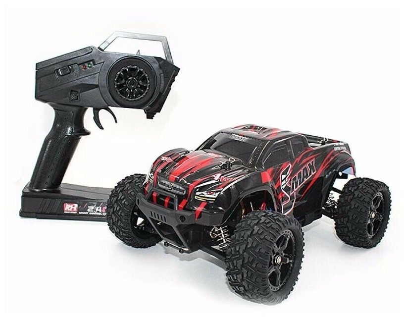 Радиоуправляемая машина внедорожник Remo Hobby Smax Brushless RH1635 4WD RTR бесколлекторный двигатель масштаб 1:16 Красный