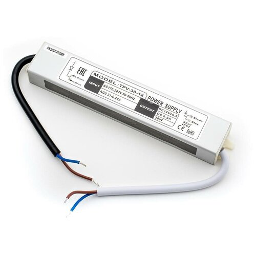 Блок питания (AC-DC) 12V 30W 09-00900081 TPW-30-12 герм IP67 металл блок питания ac dc 12v 150w 00000000437 tpw 150 12 герм ip67 металл