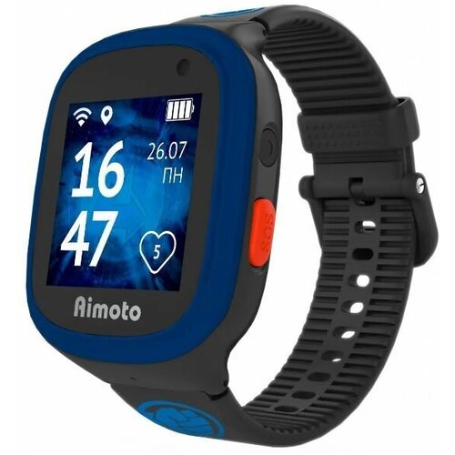 Детские умные часы AIMOTOMARVEL 9301109 Герой с GPS 144 черныйсиний 378400₽