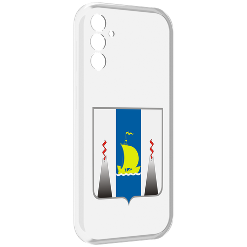 Чехол MyPads герб-сахалиснкой-области для Samsung Galaxy M13 задняя-панель-накладка-бампер